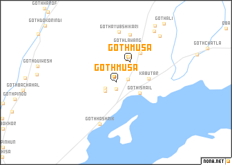 map of Goth Mūsa