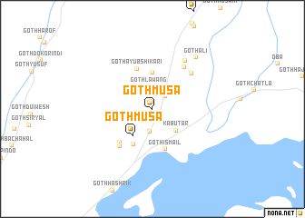 map of Goth Mūsa