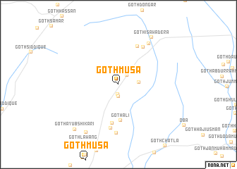 map of Goth Mūsa