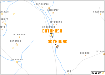 map of Goth Mūsa