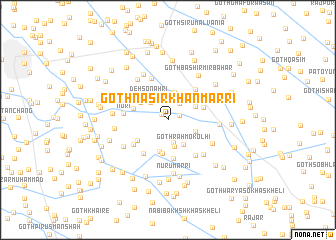 map of Goth Nasīr Khān Marri