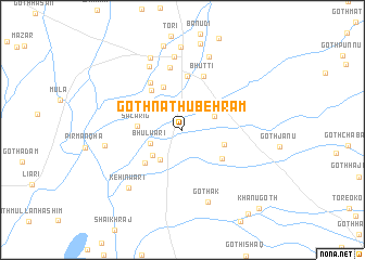 map of Goth Nathū Behrām