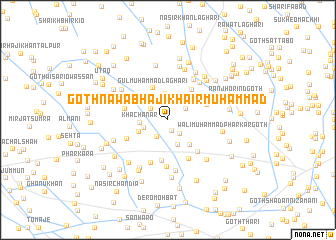 map of Goth Nawāb Hāji Khair Muhammad