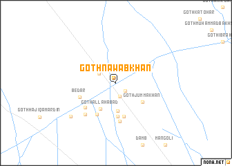 map of Goth Nawāb Khān