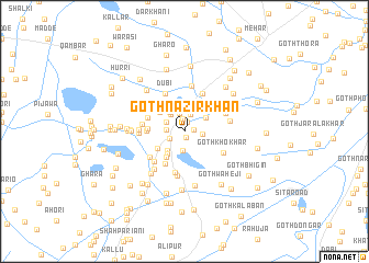 map of Goth Nazīr Khān