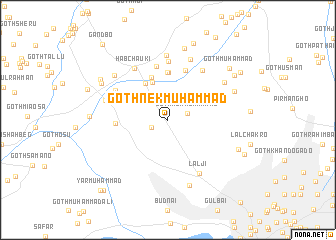 map of Goth Nek Muhammad