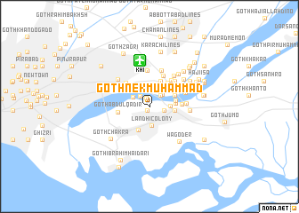 map of Goth Nek Muhammad