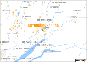 map of Goth Nek Muhammad