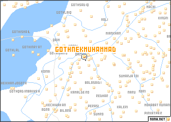 map of Goth Nek Muhammad