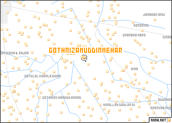 map of Goth Nizāmuddīn Mehar