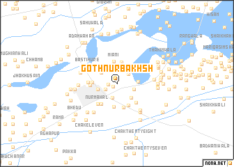 map of Goth Nūr Bakhsh