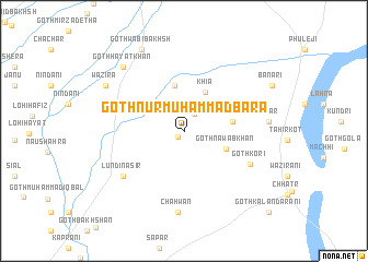 map of Goth Nūr Muhammad Bāra