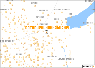 map of Goth Nūr Muhammad Dāhri