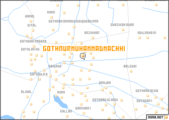 map of Goth Nūr Muhammad Māchhi