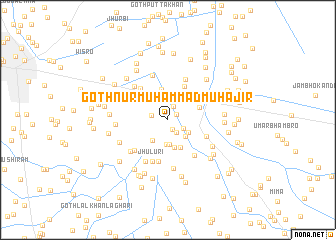 map of Goth Nūr Muhammad Muhājir