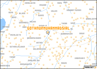 map of Goth Nūr Muhammad Siāl