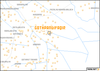 map of Goth Pāndi Faqīr