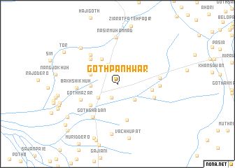 map of Goth Panhwar