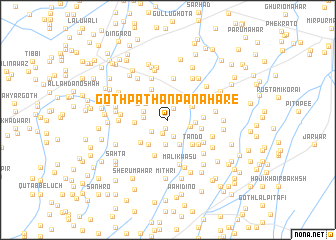 map of Goth Pathān Panahāre