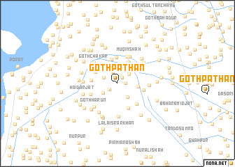 map of Goth Pathān