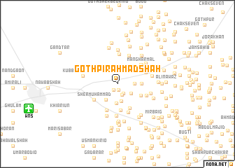 map of Goth Pīr Ahmad Shāh