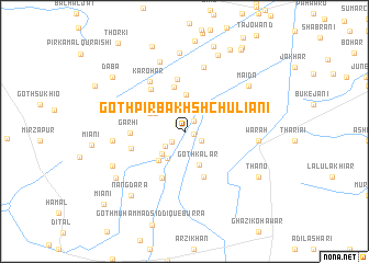 map of Goth Pīr Bakhsh Chuliāni