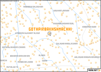 map of Goth Pīr Bakhsh Māchhi