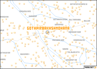 map of Goth Pīr Bakhsh Mohāna