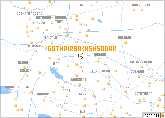 map of Goth Pīr Bakhsh Sodar