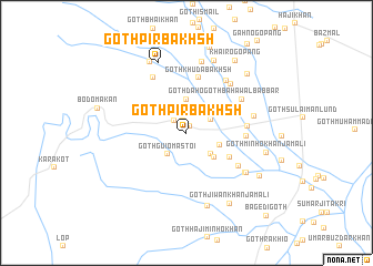 map of Goth Pīr Bakhsh