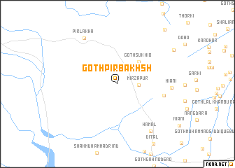 map of Goth Pīr Bakhsh