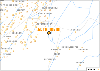map of Goth Pīr Bari