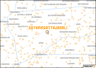 map of Goth Pīr Datta Jamāli