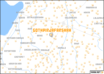 map of Goth Pīr Jāfar Shāh