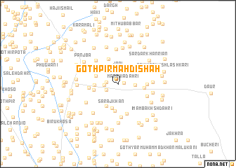 map of Goth Pīr Mahdi Shāh