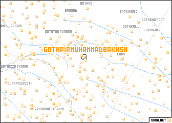 map of Goth Pīr Muhammad Bakhsh