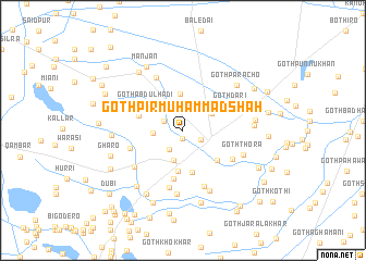 map of Goth Pir Muhammad Shāh