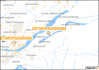 map of Goth Pīr Muhammad