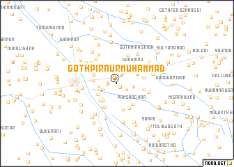 map of Goth Pīr Nūr Muhammad