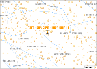 map of Goth Piyāro Khāskheli