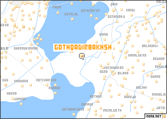 map of Goth Qādīr Bakhsh