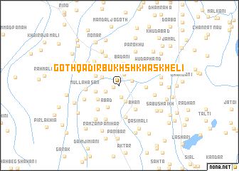 map of Goth Qādir Bukhsh Khāskheli