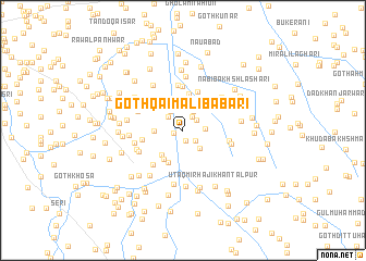 map of Goth Qāim Ali Babari