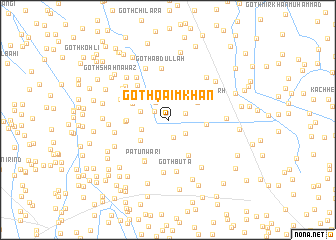 map of Goth Qāim Khān