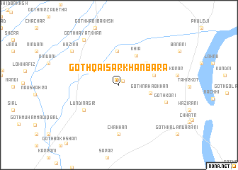 map of Goth Qaisar Khān Bāra