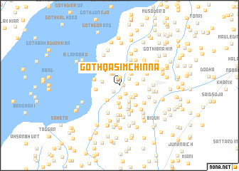 map of Goth Qāsim Chinna