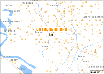 map of Goth Qāsim Rāho