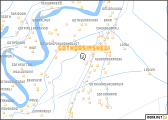 map of Goth Qāsim Shedi