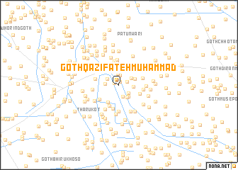 map of Goth Qāzi Fateh Muhammad