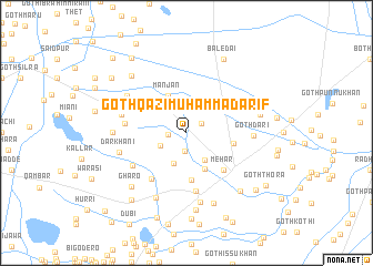 map of Goth Qāzi Muhammad Ārif